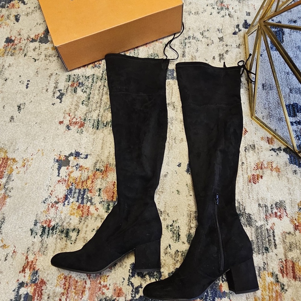 Unisa Black Over-the-Knee Boots